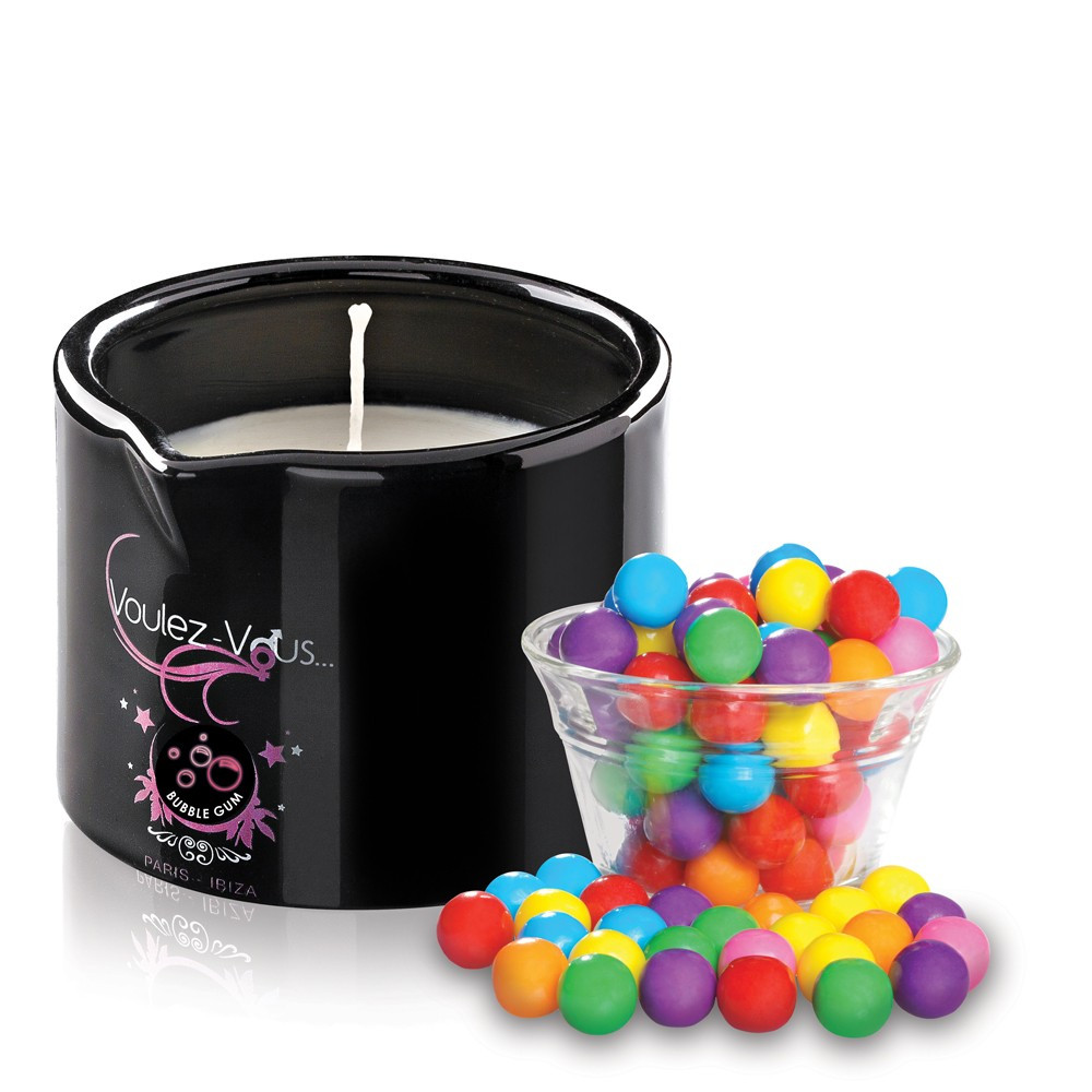Bougie de massage gourmande Bubble Gum Bougie de massage gourmande Bubble Gum
