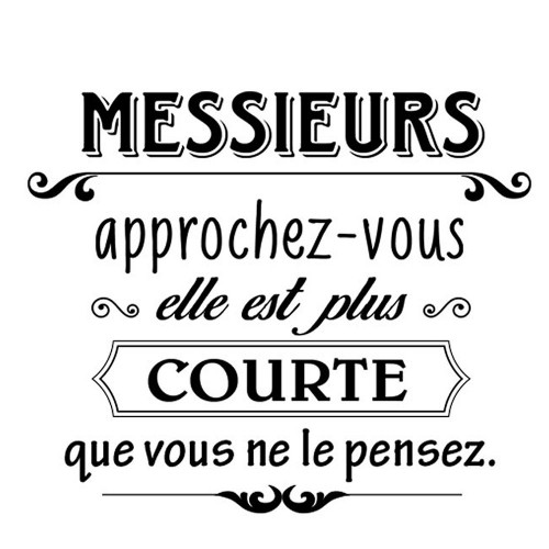 Sticker Messieurs approchez...
