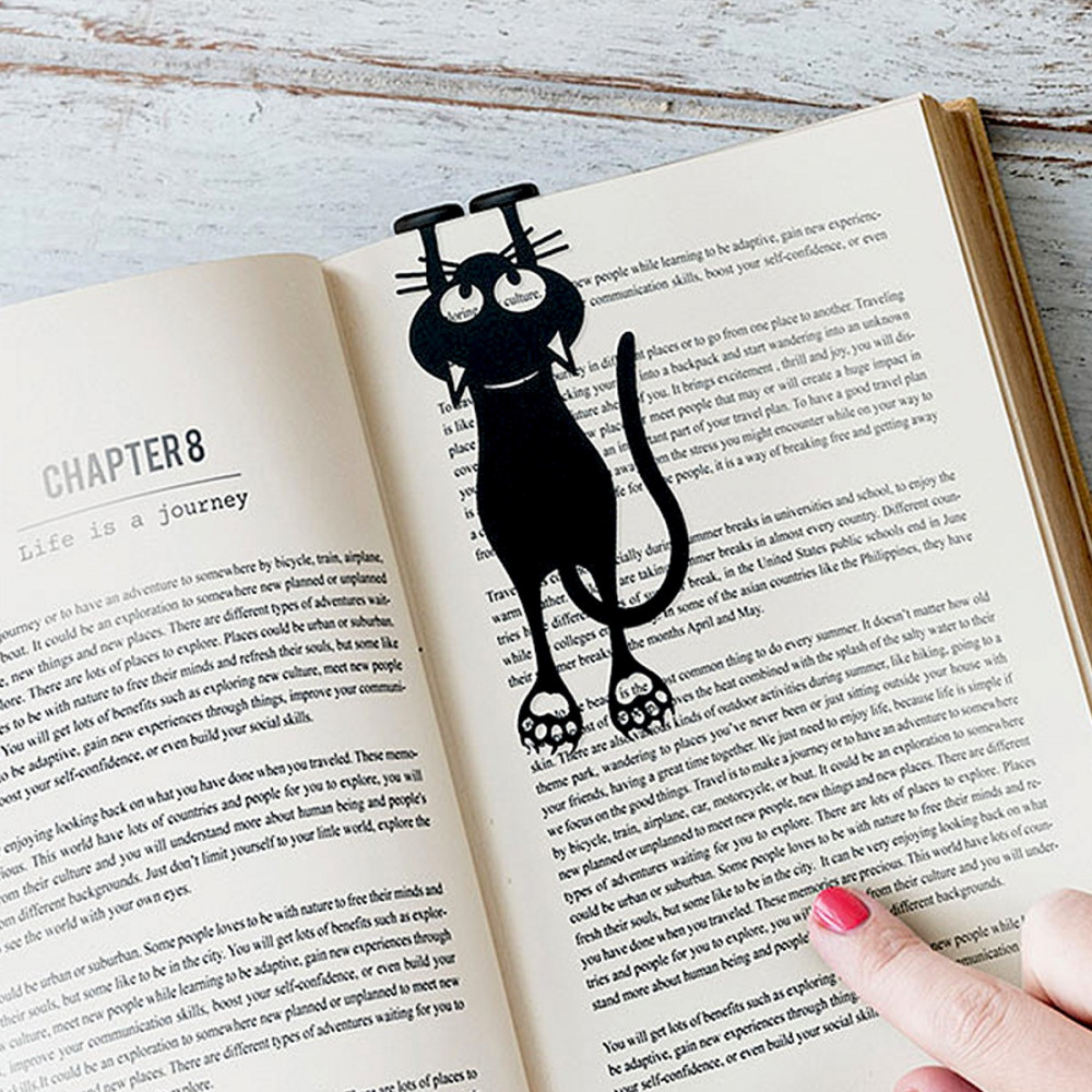 Marque-pages chat curieux Marque-pages chat curieux