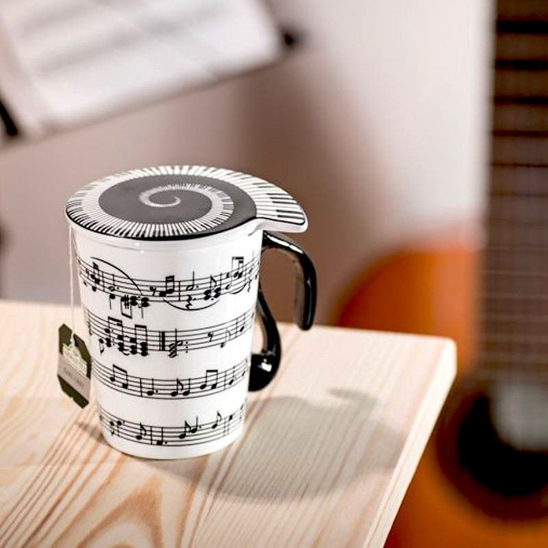 Mug musique avec couvercle