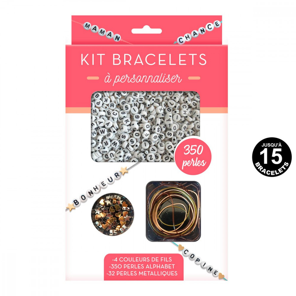 Kit bracelets messages à personnaliser Kit bracelets messages à personnaliser