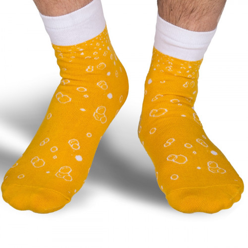 Canette chaussettes bière