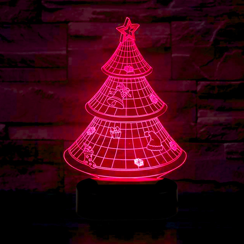 Sapin de Noël 3D lumineux
