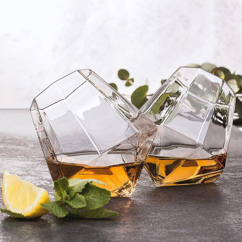 Coffret 2 verres diamant