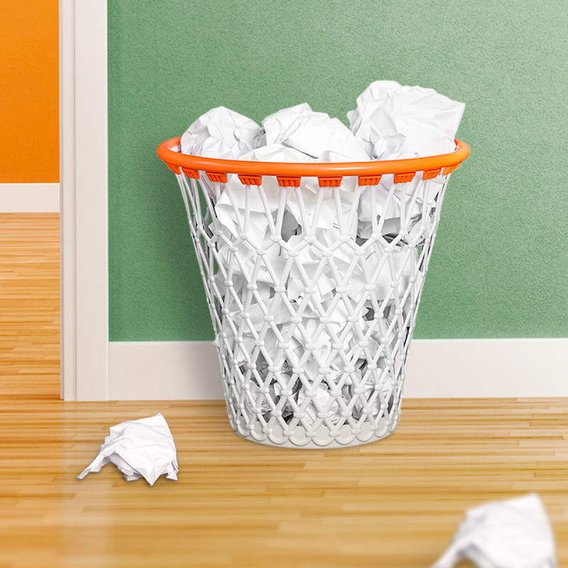 Poubelle panier de basket