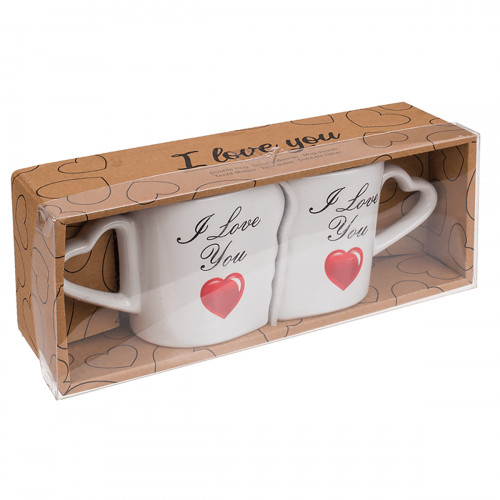Coffret duo mugs I love you