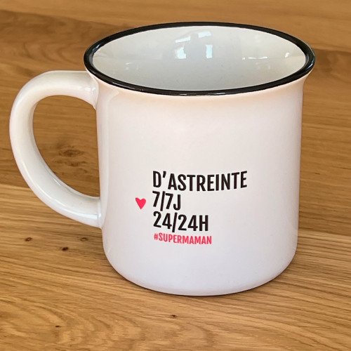 Mug d'astreinte 7/7J 24/24H, superMaman