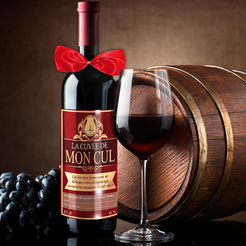 Bouteille humoristique Cuvée de Mon Cul-Mycrazystuff