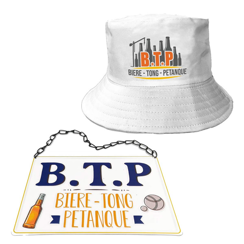 Kit BTP Estival - Duo Bob et Plaque Métal - Style et Humour - MyCrazyStuff.com