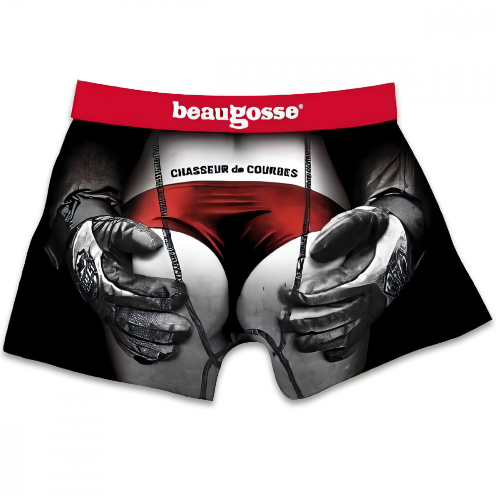 Boxer Humoristique Chasseur de Courbes - MyCrazyStuff.com Boxer Humoristique Chasseur de Courbes - MyCrazyStuff.com