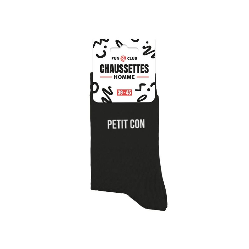 chaussettes sport noires homme petit con mycrazystuff.com