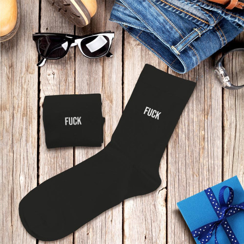 chaussettes noires homme sport Fuck mycrazystuff.com