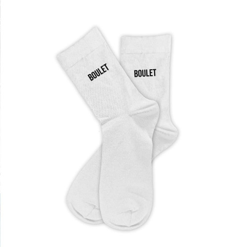 chaussettes sport blanche homme boulet mycrazystuff.com