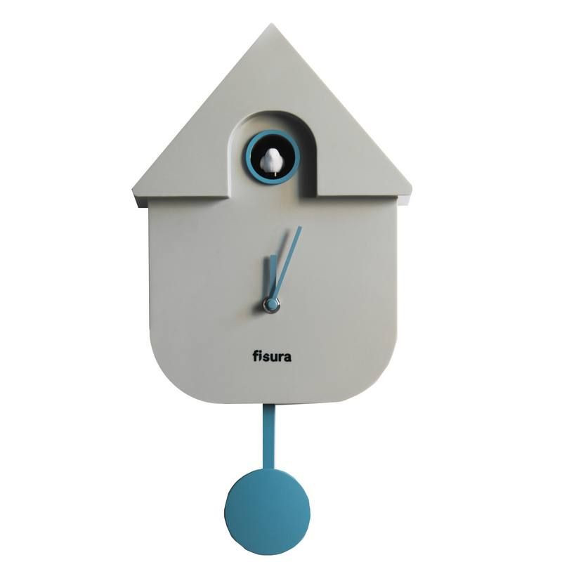 horloge coucou gris et bleu fisura mycrazystuff.com